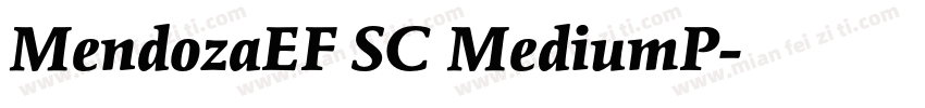 MendozaEF SC MediumP字体转换